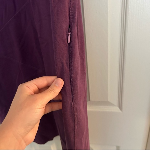 Title Nine Purple Stitch Detail Sleeveless V Neck Dress Size Medium - Picture 3 of 6